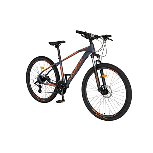 Bicicletas de montaña : GYP Bicicleta de montaña para Adultos Ruedas de 27.5"Marco de Aluminio de 18" para Hombres / Mujeres con suspensión de Resorte con Cable de Freno hidráulico de Disco de protección contra Golpes