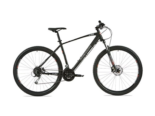 Bicicletas de montaña : Hawk THIRTYTHREE Bicicleta de montaña de 29", MTB, cambio Shimano de 24 velocidades y frenos de disco Shimano BR-M315 Disc Hydr. 160 mm, negro, M, 18H006