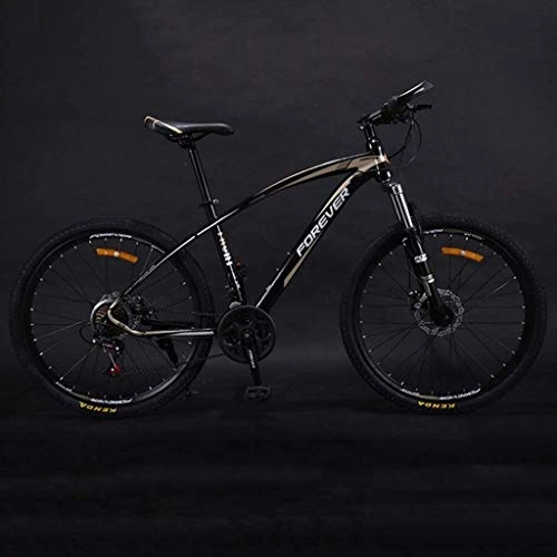 Bicicletas de montaña : HongLianRiven BMX - Bicicleta de montaña para adultos, 26 pulgadas, 24 velocidades, velocidad variable, amortiguador de choque para hombre y mujer