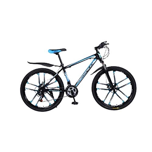 Bicicletas de montaña : HXFAFA - Bicicleta de montaña MTB con 26 pulgadas MTB bicicleta con 21 velocidades de acero de alto carbono Strong Fully, bicicleta para hombre y niño, con guardabarros delantero y trasero