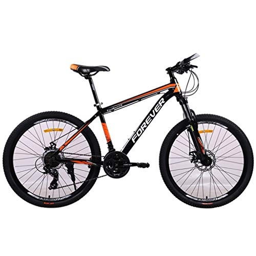 Bicicletas de montaña : JLASD Bicicleta Montaña 26" Bicicletas De Montaña De 24 Plazos De Envío Unisex MTB De Aluminio Ligero De Aleación Marco Suspensión Delantera De Doble Disco De Freno (Color : Orange)