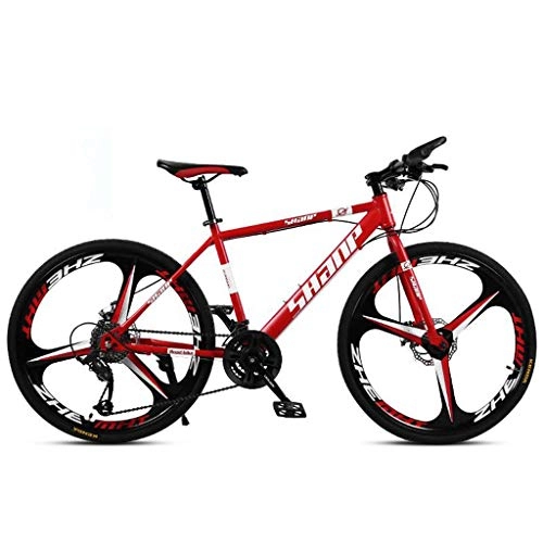 Bicicletas de montaña : JLASD Bicicleta Montaña 26 Pulgadas De Las Bicicletas De Montaña Marco Ligero De Aleación De Aluminio 21 / 24 / 27 / 30 Plazos De Envío Suspensión Delantera De Freno De Disco (Color : Red, Size : 30speed)