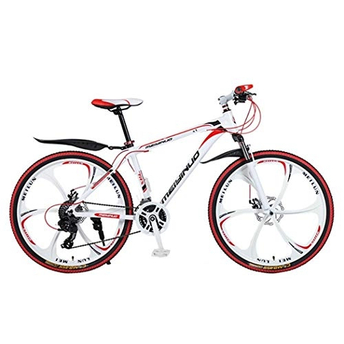 Bicicletas de montaña : JLASD Bicicleta Montaña Bicicleta De Montaña, Bicicletas De Montaña De 26 Pulgadas, Marco Ligero De Aleación De Aluminio, Doble Disco De Freno Y Suspensión Delantera (Size : 21-Speed)