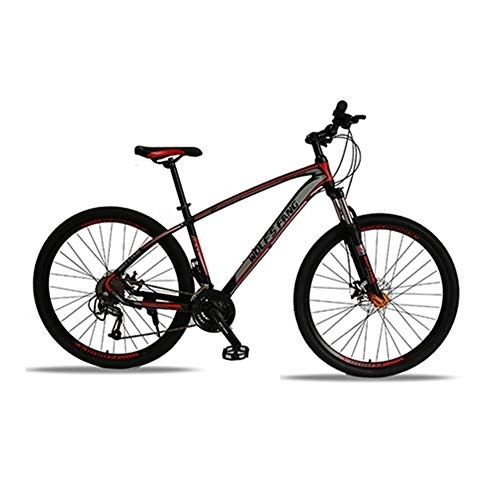 Bicicletas de montaña : JPALQ Bicicleta de montaña de aleación de aluminio de 27 velocidades, 29 pulgadas, para bicicleta de montaña, ATV fácil de viajar (color: 40 negro rojo, tamaño: 27seepd)