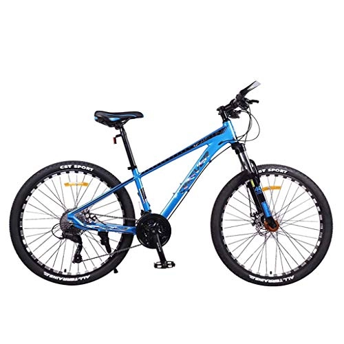 Bicicletas de montaña : JXJ Bicicleta Montaña, 26 Pulgadas Doble Freno Disco Bicicleta Suspensión Completa para Hombres y Mujeres Unisex(27 Velocidades)