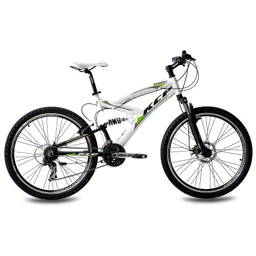 Bicicletas de montaña : KCP 26" Mountain Bike Energy Alloy 21 Speed Shimano Unisex White - (26 Inch)