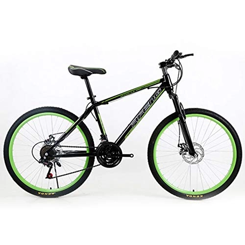 Bicicletas de montaña : LISI Aleación de Aluminio 26 Pulgadas Bicicleta de montaña Freno de Disco v Freno Todoterreno Adultos Velocidad montaña Hombres y Mujeres Bicicleta, Green