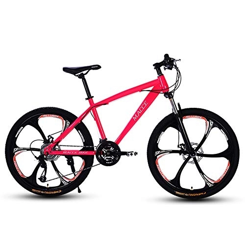 Bicicletas de montaña : LNX 24 / 26 Pulgadas Rueda Bicicleta de montaña Freno de Doble Disco - Velocidad Variable Bicicleta para Adultos - MTB - Acero de Alto Carbono