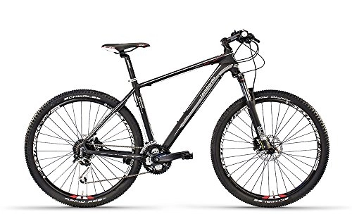 Bicicletas de montaña : Lombardo Bike Mountain bikes-Sestriere 600 / U 27, 5 negro / blanco mate 20, 5" -2016