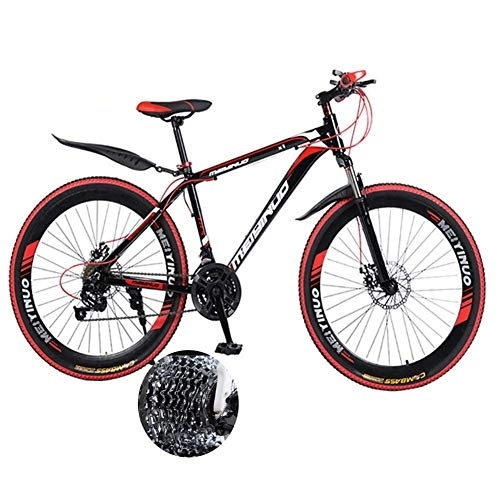 Bicicletas de montaña : LXDDP Bicicleta montaña con Amortiguador, Bicicleta Antideslizante 21 / 24 / 27 velocidades, Cuadro aleación Aluminio Ultraligero y neumáticos Antideslizantes para Estudiantes Adultos