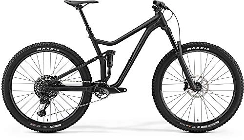 Bicicletas de montaña : Merida One Forty 800 Fully - Bicicleta de montaña (51 cm), color negro mate