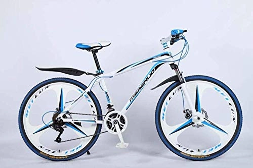 Bicicletas de montaña : MJY Bicicleta 26In Bicicleta de montaña de 21 velocidades para adultos, cuadro completo de aleación ligera de aluminio, suspensión delantera de la rueda Bicicleta para hombre, freno de disco 6-24, mi
