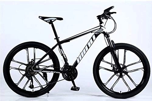 Bicicletas de montaña : MJY Bicicleta Bicicleta de montaña Marco de acero de 26 'pulgadas, 21 24 27 30 Velocidad Unidad de amortiguador trasero totalmente ajustable Horquillas de suspensión delantera Absorción de choque Bic