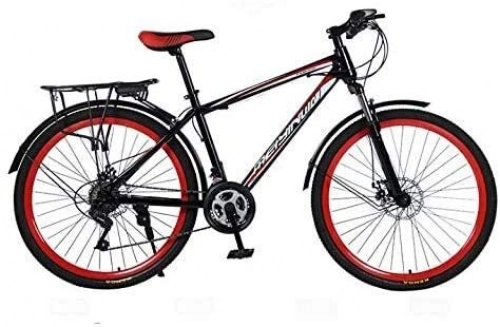 Bicicletas de montaña : Montaa for Bicicleta, PVC y Todos los Pedales de Aluminio, Marco de Acero de Alto Carbono y aleacin de Aluminio, Doble Freno de Disco, 26 Pulgadas Ruedas (Color : C, Size : 27 Speed)