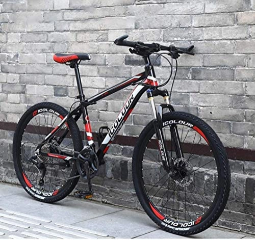 Bicicletas de montaña : Mountain Bike 26 Bicicleta de montaña de 24 velocidades para adultos, marco de suspensión completa de aluminio, horquilla de suspensión, freno de disco, color A1., tamaño 24Speed