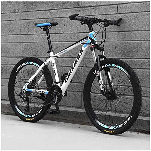 Bicicletas de montaña : Mountain Bike 30 Speed 26 Inch with High Carbon Steel Frame Double Oil Brake Suspension Fork Suspension Antislip Bikes Blue