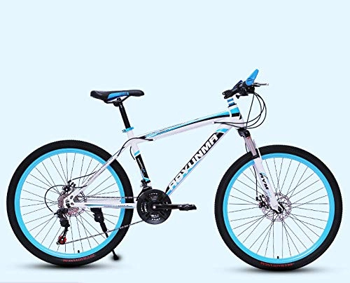 Bicicletas de montaña : N / AO Bicicleta De Trail para Adultos Bicicleta De Montaña De 26 Pulgadas 21 Velocidades Freno con Cuadro De Alto Carbono-Azul