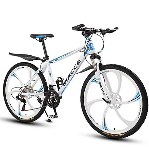 Bicicletas de montaña : NANXCYR Bicicletas de montaña de 24 velocidades Bicicletas de 26 Pulgadas MTB, Bicicleta Todoterreno rígida de Acero con Alto Contenido de Carbono, Cuadro de aleación más Resistente para Adultos, A