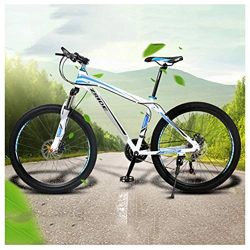 Bicicletas de montaña : QIMENG Bicicleta Montaa 26" Adulto Cambio De 27 Velocidades Motos De Nieve Playa De Bicicletas Freno De Aceite De Aleacin De Aluminio Adecuado para Altura 155-185 Cm, Azul