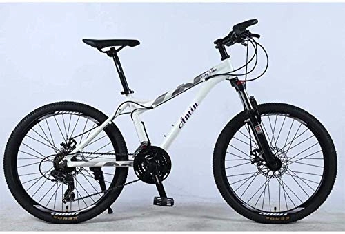 Bicicletas de montaña : QZ 24 Pulgadas 24 de velocidad de bicicletas de montaña for el adulto, marco ligero de aleacin de aluminio completo, Suspensin delantera Mujer Off-Road adultos de la bicicleta, freno de disco 5-29 (