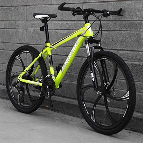 Bicicletas de montaña : QZ Adulto Bicicleta de montaña, Ligero Actualiza Alta de Acero al Carbono Frame Bicicletas Motos de Nieve, Doble Disco de Freno de Bicicletas Playa, 26 Pulgadas Ruedas (Color : B, Size : 21 Speed)