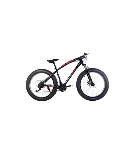 Bicicletas de montaña : Riscko Fat Bike Bicicleta Todo Terreno Bep-011 Cambio Shimano Negro