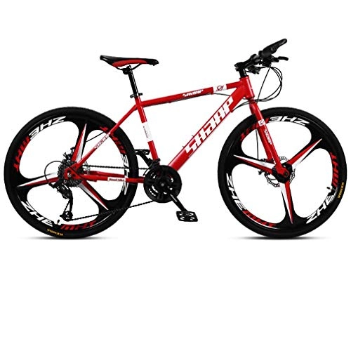 Bicicletas de montaña : SADGE Bike 26 Pulgadas, Llantas de Bicicleta de montaña de la Bicicleta Unisex Camino MTB Playa de Motos de Nieve Bicicletas 21 Velocidad para Adultos Hombres y de Mujeres Rojo