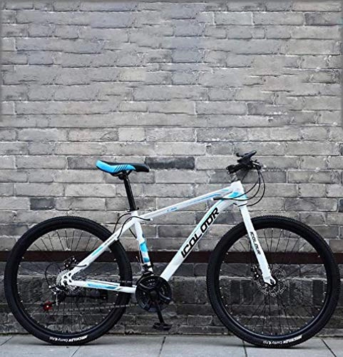 Bicicletas de montaña : SADGE Bike Bicis de Velocidad Variable Nios del Crucero de Bicicletas, Bicicletas de montaña MTB, para el Adulto Hombres Y Mujeres Playa Nieve Bicicletas 26 Pulgadas 21 Velocidad Blanca