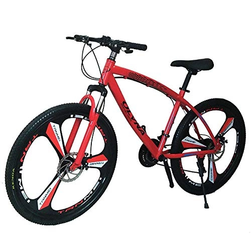 Bicicletas de montaña : SANJIBAO Mountain Bike, Bicicletas Montaña 26 Pulgadas, 27 Velocidad, Velocidad De Choque Bicicleta De Montaña, MTB para Hombre, Cuadro De Aluminio, con Asiento Ajustable, Frenos De Doble Disco, Rojo