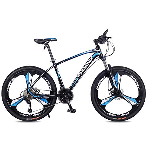 Bicicletas de montaña : SEMOPAWA 26 Pulgadas Bikes Bicicleta MontaA, Bicicleta De MontaA con SuspensiN Doble Marco, De Acero De Alto Carbono Doble Disco De Freno para Hombres Y Mujeres, 27 Velocidad, Azul