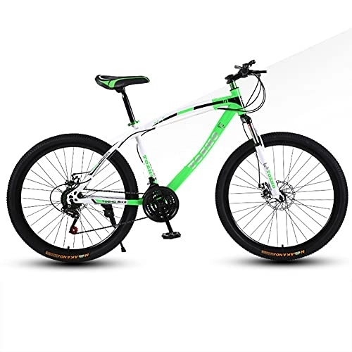 Bicicletas de montaña : SHANJ Bicicleta de Montaña para Adultos, Bicicleta de Carretera para Hombres / Mujeres, 21-30 Velocidades Opcional, Horquilla de Suspensión Completa, Freno de Disco, 24 / 26 Pulgadas