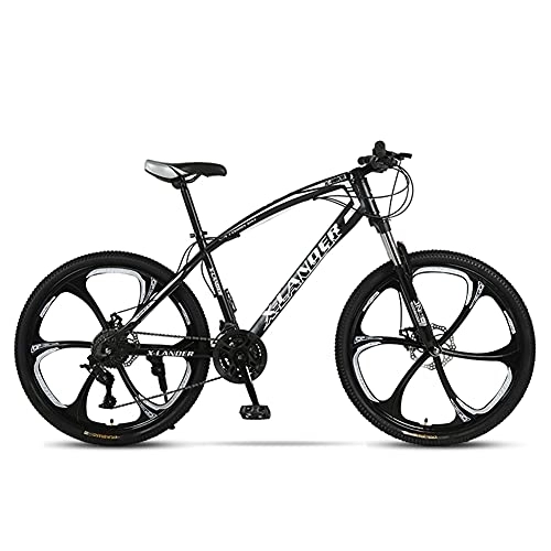 Bicicletas de montaña : SHANJ Bicicleta de Montaña para Hombre Adulto 24 / 26 Pulgadas, Bicicleta de Ruta Todoterreno con Suspensión Total de 24-30 Velocidades, Bicicleta de Ciudad con Frenos de Doble Disco para Mujer