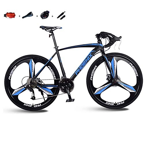 Bicicletas de montaña : SOAR Bicicleta de montaña Camino for Bicicleta de montaña de los Hombres de MTB 27 Velocidad 26 Pulgadas Ruedas for Mujeres Adultas (Color : Blue)
