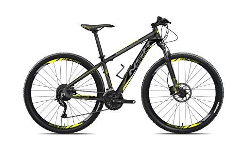 Bicicletas de montaña : Tecnobike NSR X.PRO Hardtail 29' Aluminio High Performance - All Around MTB - Shimano 27 Speed - Antracita / Lima - Medium Frame Size