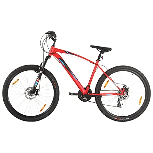 Bicicletas de montaña : vidaXL Bicicleta Montaña Artículo Deportivo de Ciclismo Urbana Estable Tija del Sillín Ajustable 21 Velocidades 29 Pulgadas Rueda 48 cm Rojo