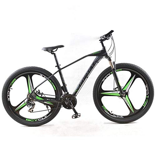 Bicicletas de montaña : WND Bicicleta Bicicleta de montaña   Aleación de Aluminio Bicicletas de Carretera MTB BMX Tacones Bicicletas Frenos de Disco Dual, Negro Verde, 24 velocidades