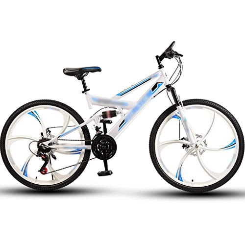 Bicicletas de montaña : YHRJ Bicicleta para Adultos Bicicletas De Carretera De Fondo para Jóvenes, Bicicleta De Montaña con Doble Amortiguación, Cuadro MTB De Acero con Alto Contenido De Carbono