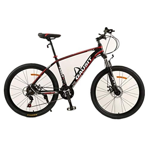 Bicicletas de montaña : YOUSR Bicicleta De Carretera con Ruedas De 26 Pulgadas, Bicicleta Doble Freno De Disco Doble Suspensión Bicicleta De Montaña Black Red 24 Speed