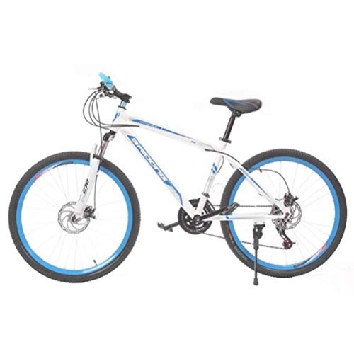 Bicicletas de montaña : YOUSR Bicicleta De Montaña Boy Outdoor Travel Bike, 20 Pulgadas City Road Bicicleta Bicicleta De Estilo Libre White Blue