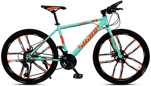 Bicicletas de montaña : YUHT Bicicleta de montaña, bicicleta de montaña para adulto, 26 pulgadas, freno de disco doble, una rueda, 30 velocidades, bicicleta todoterreno para hombre, color A, tamao 30 Speed