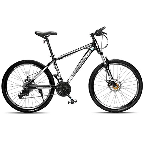 Bicicletas de montaña : YXFYXF Bicicleta de montaña de Doble suspensión, Bicicleta de Carretera de Velocidad de Velocidad Variable, Doble absorción de descargas, 24 velocidades, 24 / 26 (Color : Black, Size : 24 Inches)