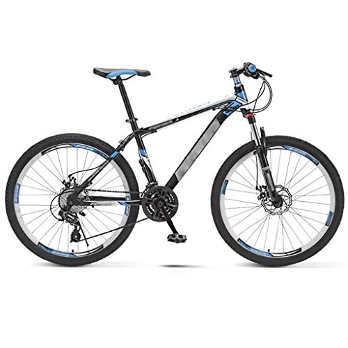 Bicicletas de montaña : YXFYXF Hombres y Mujeres de Doble suspensión viajan en Bicicletas de Velocidad Variable, Bicicleta de montaña Absorbente de Choque de Carretera, 24 / 26 (Color : Blue, Size : 26 Inches)