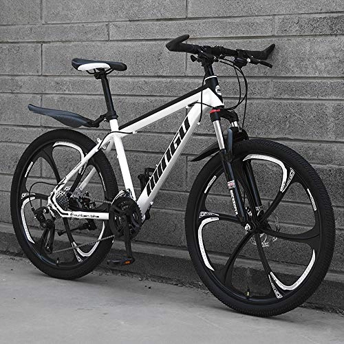 Bicicletas de montaña : ZLZNX Bicicleta de Montaa, 26 Pulgadas Doble Freno Disco, Doble Susp Carbono de Doble Bastidor de Suspensin de Bicicletas de Montaa para Hombres y Mujeres Adultos, B, 21Speed