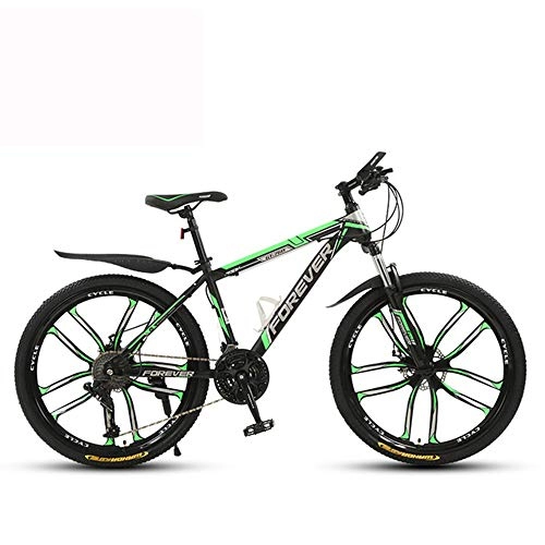 Bicicletas de montaña : ZMCOV Bicicleta De Montaña De 24 / 26 Pulgadas, Bici De Carretera con Suspensión Delantera, Bike MTB con 10 Ruedas De Corte, 24 Speed, 24Inch