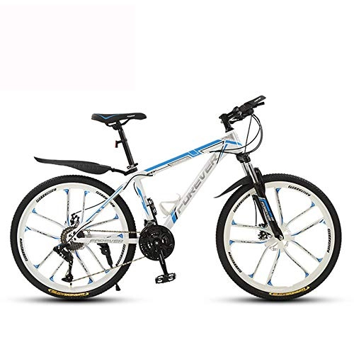 Bicicletas de montaña : ZMCOV Bicicletas 10 Radios, Hardtail Bicicleta Montaña Adulto, Bike De Carretera con Suspensión De Horquilla, 27 Speed, 26Inch
