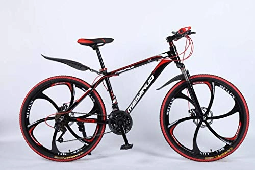 Bicicletas de montaña : ZTYD 26in 21 de Velocidad de Bicicletas de montaña de Edad, Estructura de Aluminio Ligero de aleacin Completa, la Rueda Delantera Suspensin para Hombre de la Bicicleta, Freno de Disco, Black 4