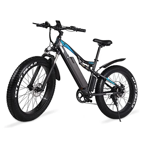 Electric Mountain Bike : 26' Fat Tires Electric Bicycle for Adults 25MPH Ebike with Removable 48V Battery 1000W Adult Electric Bikes with LCD Display