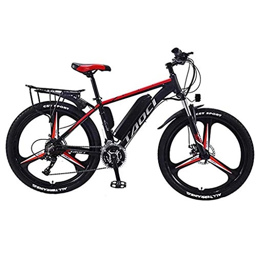 Electric Mountain Bike : 26 Inch Electric Mountain Bike For Adult, Road Bikes 350W Electric Bicycle 36V 8 / 10Ah / 13Ah Removable Lithium Battery, Commute Ebike With 27 Speed Gear And Three Working Modes(Color:B, Size:8Ah 50Km)