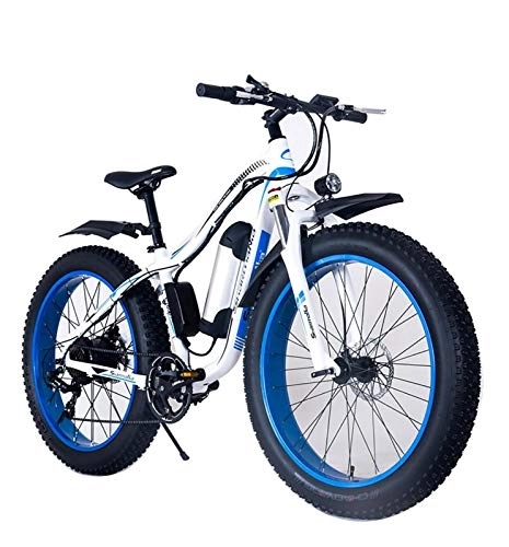 Electric Mountain Bike : 26 inch mountain bike electric bike snow beach mountain mountain bike lithium battery power bicycle aluminum alloy material endurance 35-40 km 21-speed transmission
