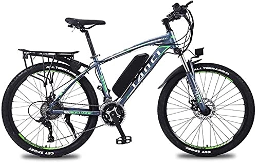 Electric Mountain Bike : Adult 26 Inch Electric Mountain Bike, 350W / 36V Lithium Battery, High-Strength Aluminum Alloy 27 Speed Variable Speed Electric Bicycle (Color : D, Size : 40KM)